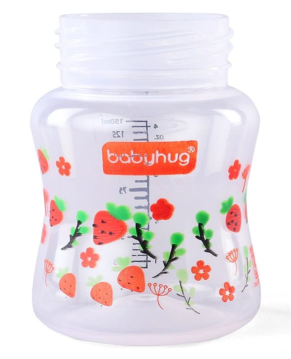 Babyhug Wide Neck Feeding Bottle with Silicone Nipple Dino Print - 250ml| Microwave and Sterilizer Safe| BPA Free| Easy to Clean & Hygienic| Measuring Scale| Anti-colic| Leak Proof