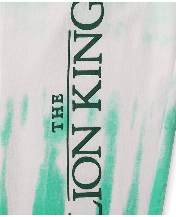 Pine Kids Disney 100% Cotton Full Length Lounge Pant With Lion King Graphics - Light Green