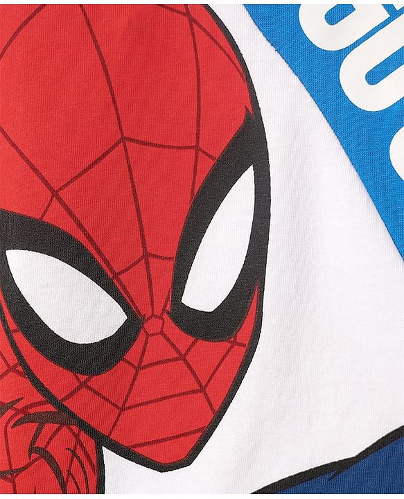 Pine Kids Marvel Single Jersey Knit Half Sleeves T-Shirt With Spider-Man Graphics - Multicolor