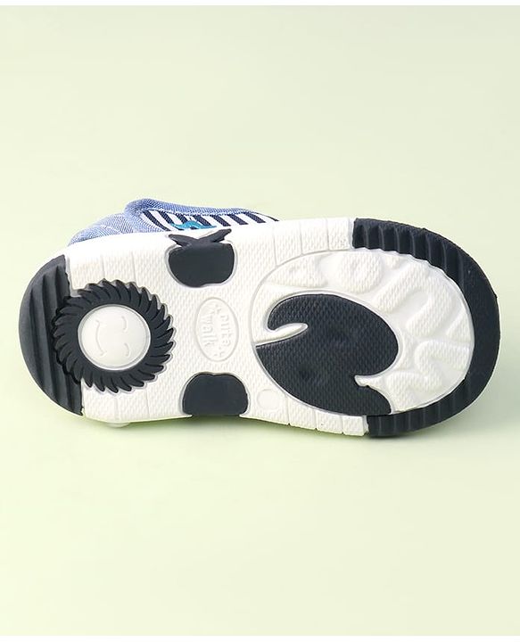 Cute Walk by Babyhug Velcro Closure Sandals With Car Patch - Blue