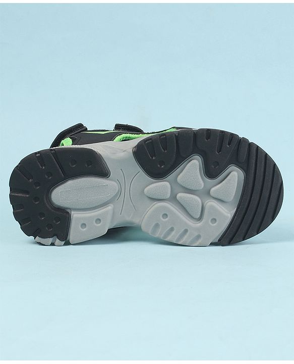 Cute Walk by Babyhug Sandals with Velcro Closure - Navy Blue & Orange