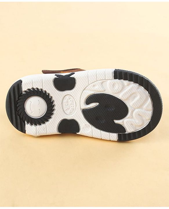 Cute Walk by Babyhug Sandals with Velcro Closure & Croco Patch - Navy Blue