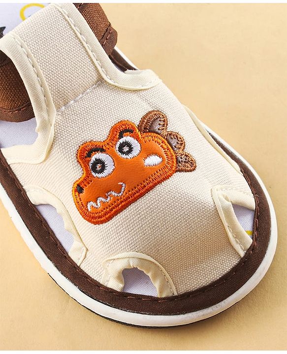 Cute Walk by Babyhug Sandals with Velcro Closure & Croco Patch - Navy Blue