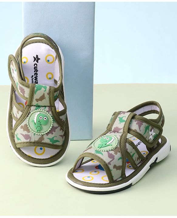 Cute Walk by Babyhug Velcro Sandals - Blue