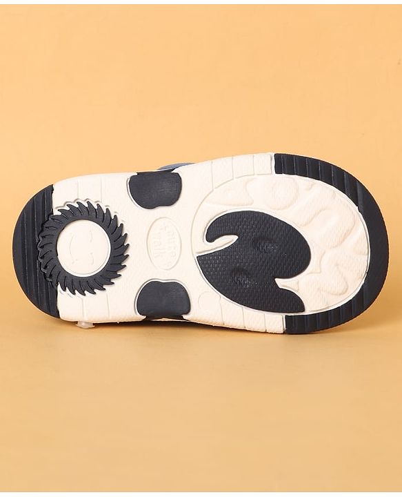 Cute Walk by Babyhug Casual Shoes with Velcro Closure Star Print & Kitty Applique - Blue