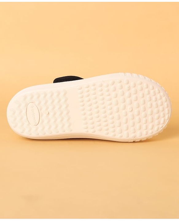 Cute Walk by Babyhug Casual Shoes with Velcro Closure & Fireball Applique - White & Yellow