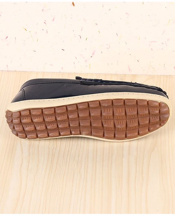 Pine Kids Slip On Textured Loafers - Navy Blue