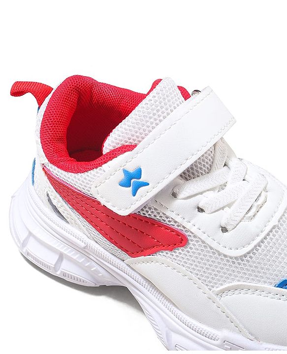 Cute Walk by Babyhug Velcro Closure Sneaker with Tape Detailing - Blue & White