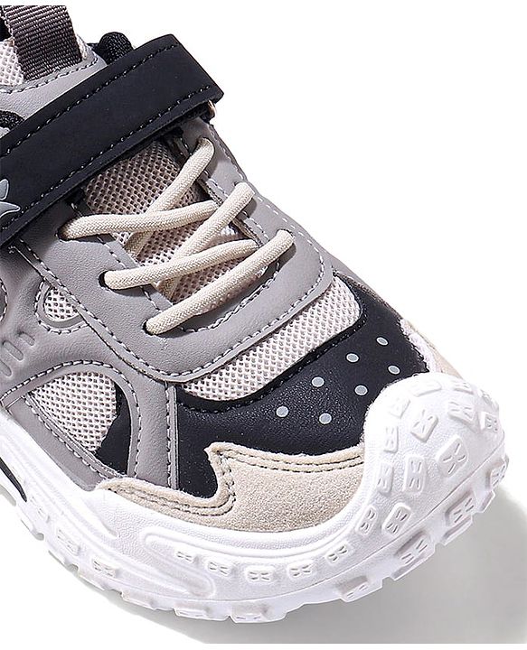 Cute Walk by Babyhug Velcro Closure Sneaker Shoes - Grey