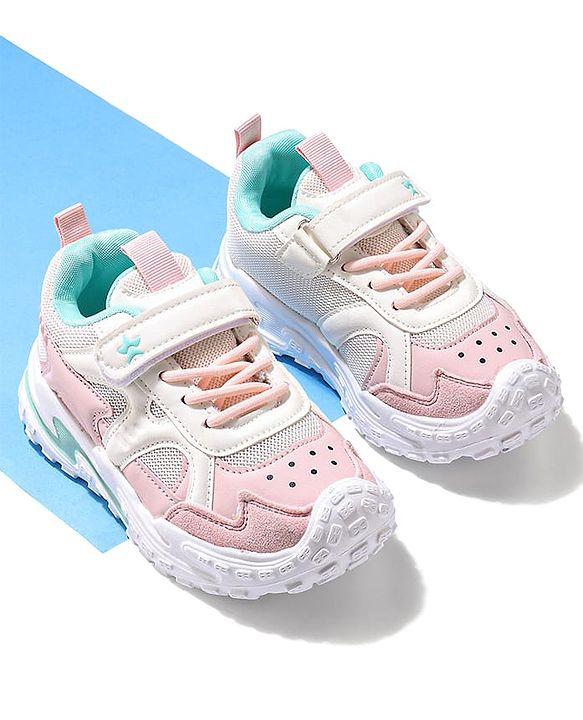 Cute Walk by Babyhug Velcro Closure Sneaker Shoes - Grey