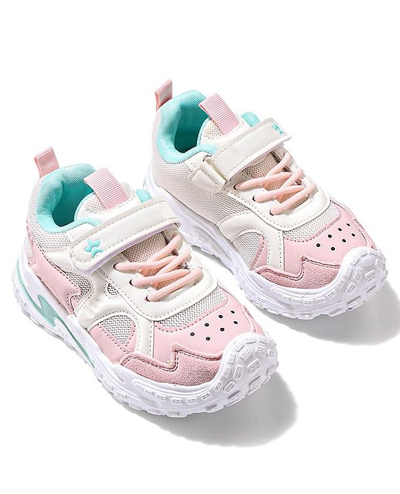 Cute Walk by Babyhug Velcro Closure Sneaker Shoes - Grey