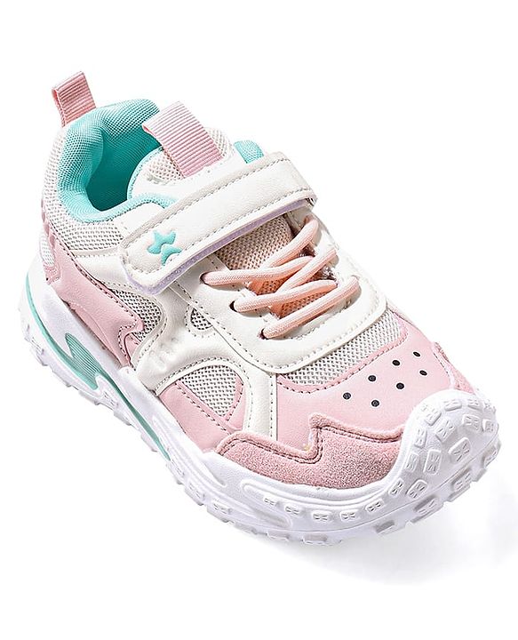 Cute Walk by Babyhug Velcro Closure Sneaker Shoes - Grey