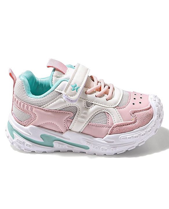 Cute Walk by Babyhug Velcro Closure Sneaker Shoes - Grey