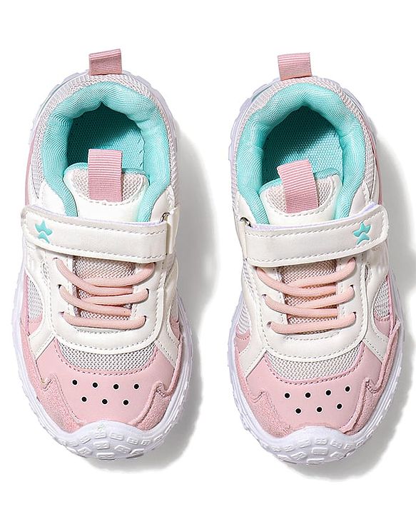 Cute Walk by Babyhug Velcro Closure Sneaker Shoes - Grey