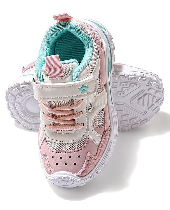 Cute Walk by Babyhug Velcro Closure Sneaker Shoes - Grey