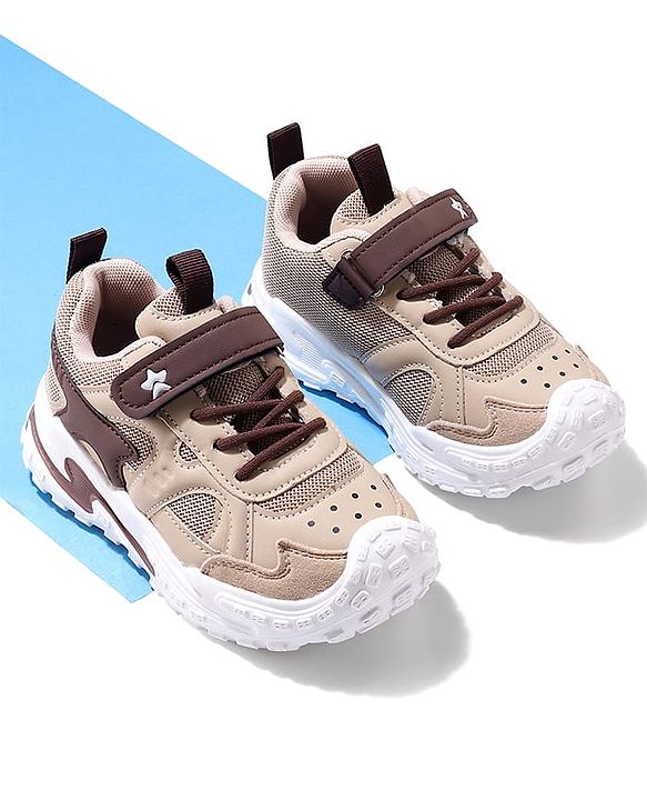 Cute Walk by Babyhug Velcro Closure Sneaker Shoes - Grey