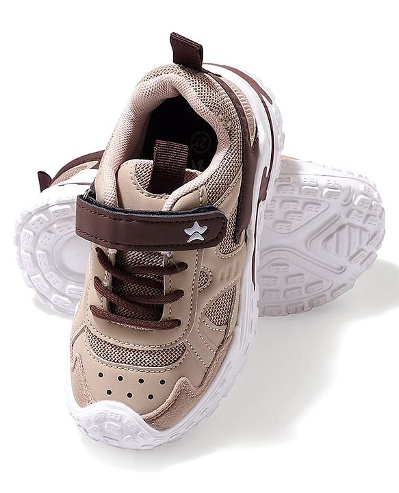 Cute Walk by Babyhug Velcro Closure Sneaker Shoes - Grey