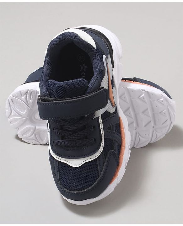 Cute Walk by Babyhug Velcro Closure Sneaker with Tape Detailing - Beige