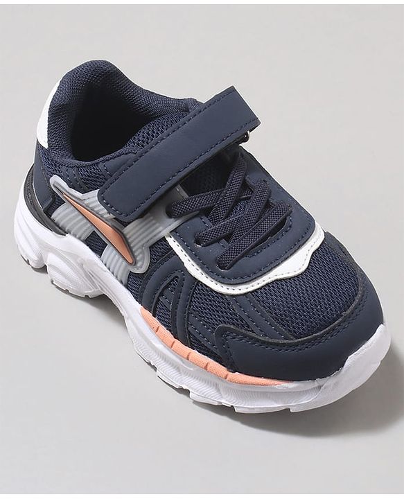 Cute Walk by Babyhug Velcro Closure Sneaker with Tape Detailing - Beige