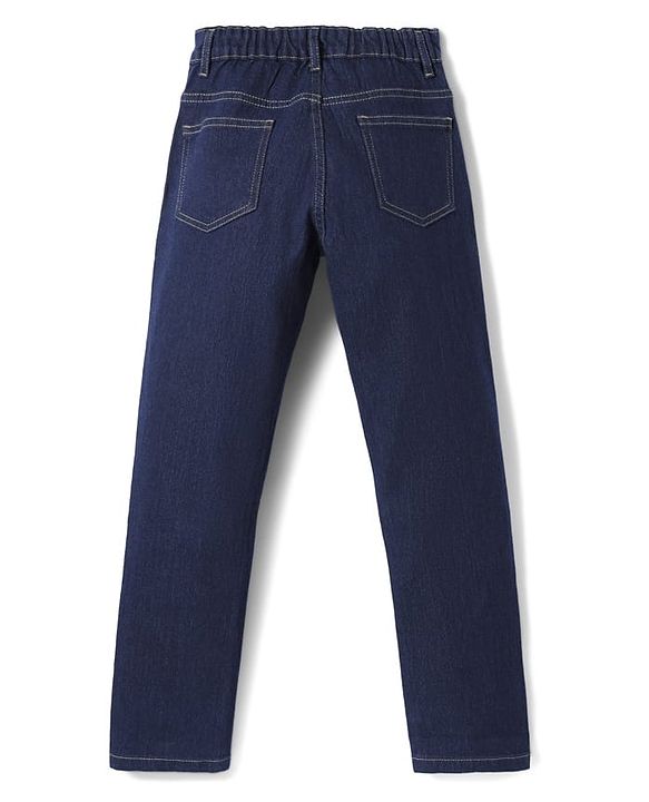Pine Kids Denim Woven Full Length Solid Colour Jeans - Navy Blue