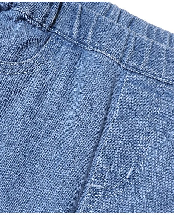 Pine Kids Denim Ankle Length Solid Colour Jeggings - Navy Blue