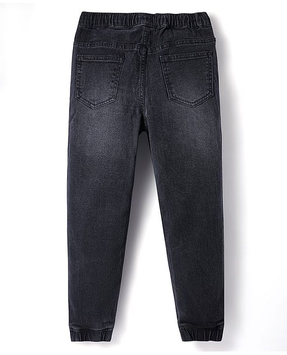 Pine Kids Denim Woven Full Length Washed Jeans With Stretch - Light Blue