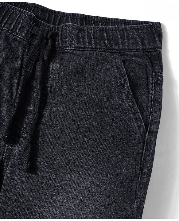 Pine Kids Denim Woven Full Length Washed Jeans With Stretch - Light Blue