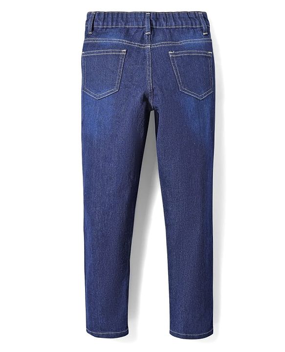 Pine Kids Denim Full Length Washed Jeans - Navy Blue