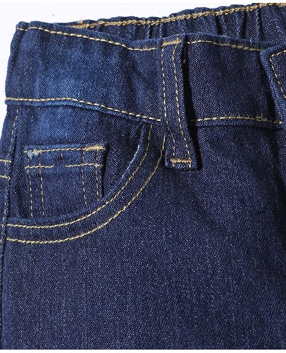 Pine Kids Denim Full Length Washed Jeans - Navy Blue