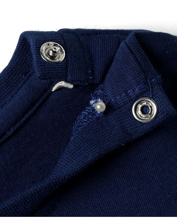 Babyhug Disney Single Jersey Knit Half Sleeves Top & Skirt With Headband & Minnie Mouse Graphics & Badge Detailing - Navy Blue & Red