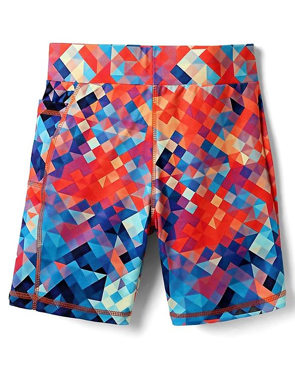 Pine Active Knit Super Stretch Printed Cycling Shorts - Multicolor