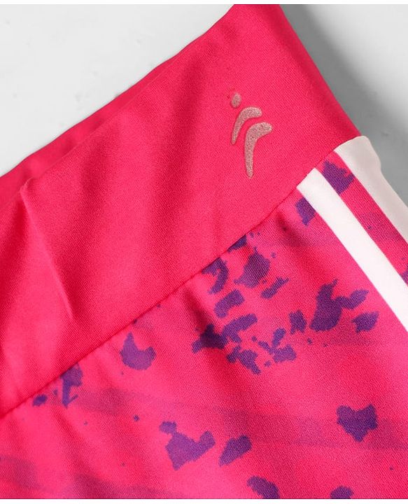 Pine Active Full Length Super Stretch Abstract Printed Leggings - Pink