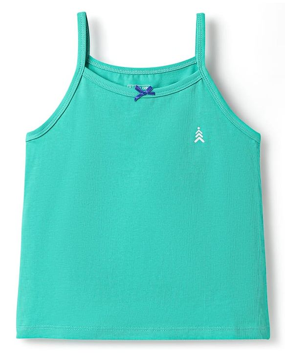 Pine Kids Cotton Elastane Singlet Sleeves Solid Slips Pack of 3 (Color May Vary)