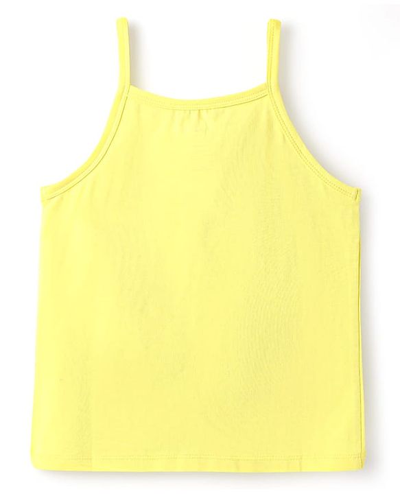 Pine Kids Cotton Elastane Knit Singlet Sleeves Solid Slips Pack of 3 (Color May Vary)