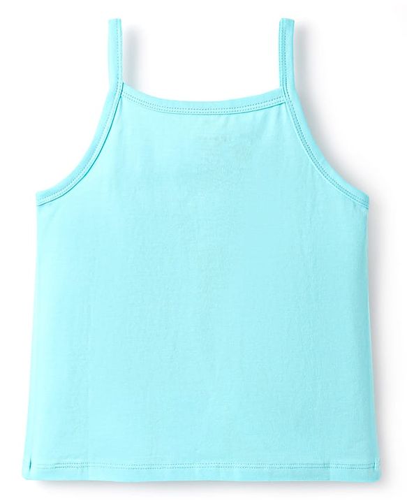 Pine Kids Cotton Elastane Knit Singlet Sleeves Solid Slips Pack of 3 (Color May Vary)