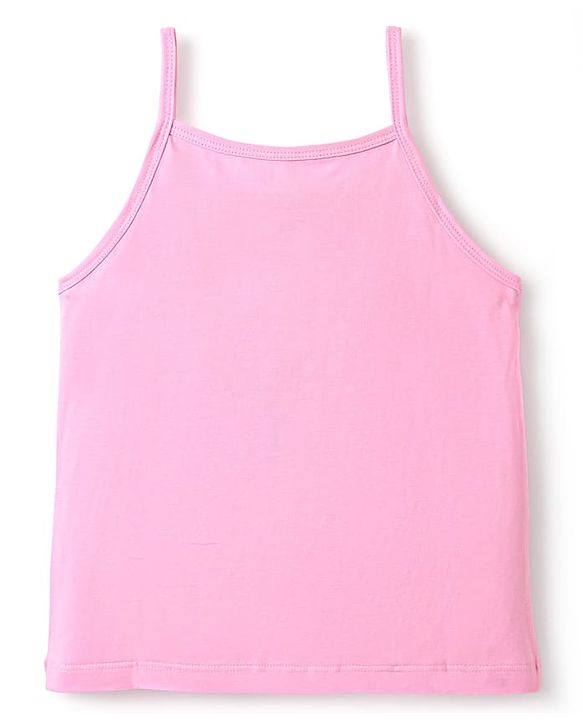 Pine Kids Cotton Elastane Knit Singlet Sleeves Solid Slips Pack of 3 (Color May Vary)
