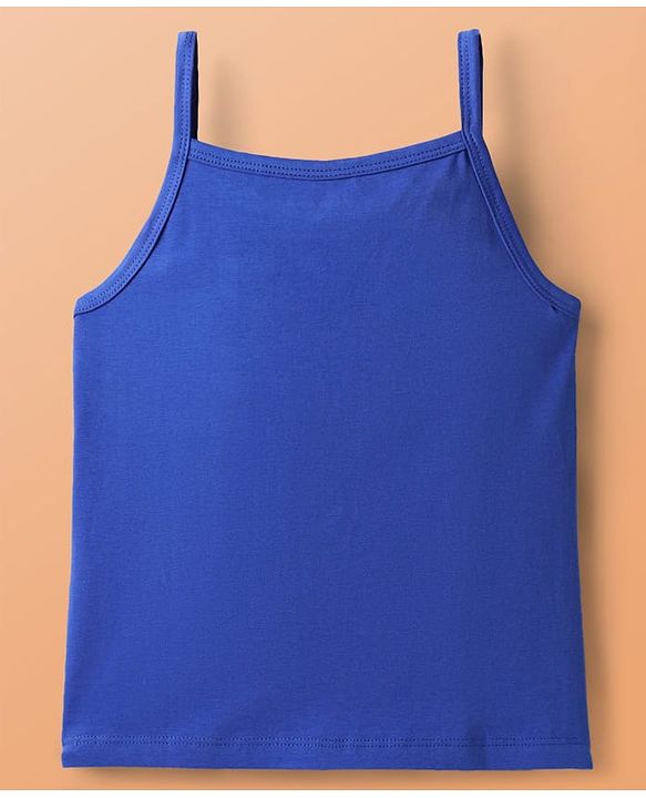 Pine Kids Cotton Elastane Knit Singlet Sleeves Solid Slips Pack of 3 (Color May Vary)