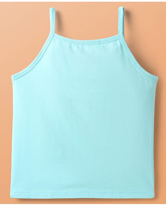 Pine Kids Cotton Elastane Knit Singlet Sleeves Solid Slips Pack of 3 (Color May Vary)