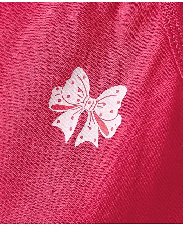 Pine Kids Cotton Elastane Knit Singlet Sleeves Bow & Polka Dot Printed Slips Pack of 3 (Color May Vary)