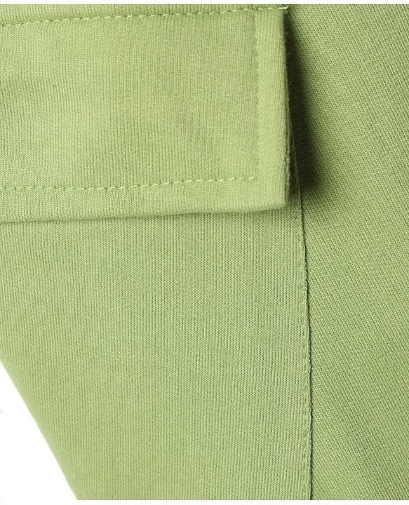 Pine Kids Cotton Knit Full Length Solid Lounge Pant - Light Green