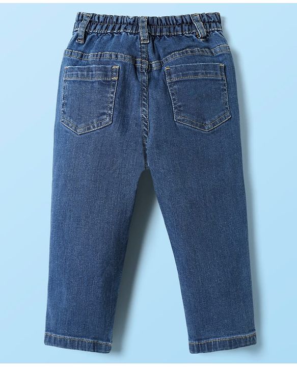 Babyhug Cotton Woven Full Sleeves Shirt & Jeans Set with Checks - Blue