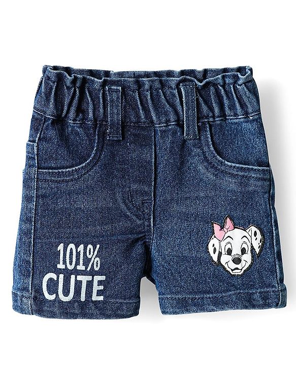 Babyhug Disney Single Jersey Knit Half Sleeves T-shirt & Short Set With 101 Dalmatians Graphics - Light Green