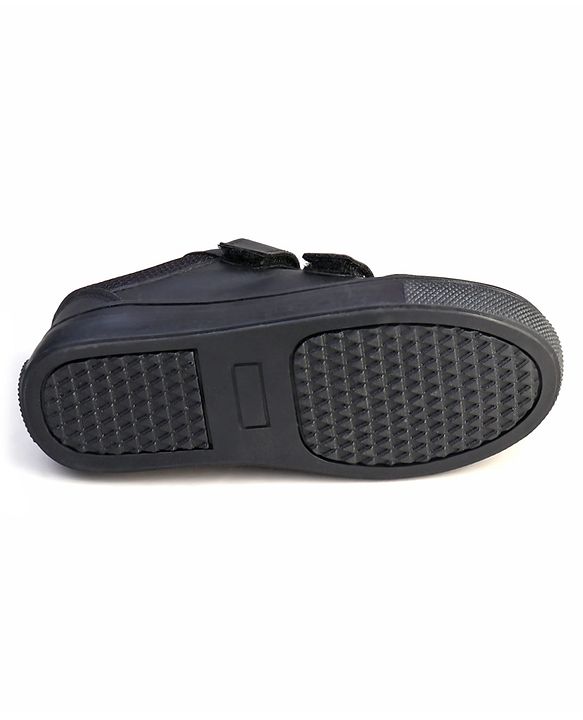 Pine Kids Velcro Closure School Shoes - Black