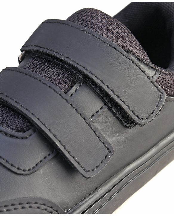 Pine Kids Velcro Closure School Shoes - Black
