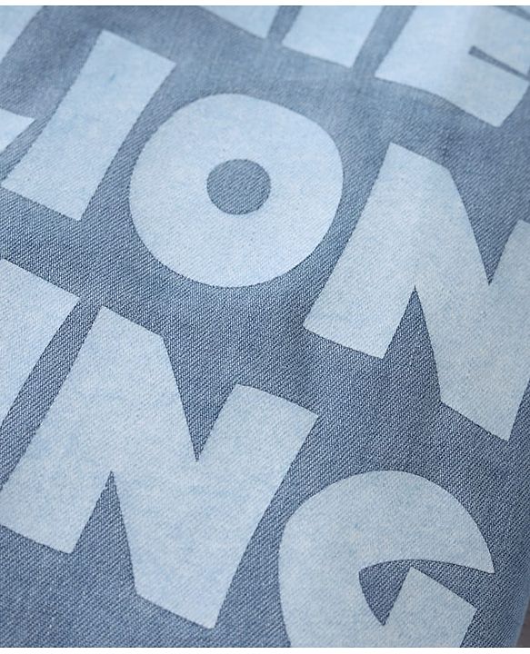 Babyhug Disney Denim Woven Full Sleeves Shirt with Lion King Graphics - Light Blue