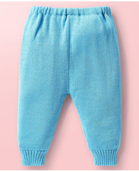 Babyhug Knitted Full Sleeves Striped Baby Sweater Set with Cap & Booties - White & Red