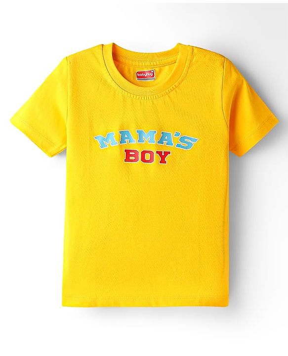 Babyhug 100% Cotton Knit Half Sleeves T-Shirt with Stripes & Smiley Print Pack of 5 - Red & Navy Blue