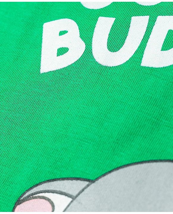 Babyhug Single Jersey Knit Half Sleeves T-Shirt & Shorts Set With Animal Print - Green & Blue