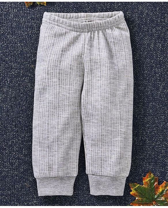Babyhug Full Length Thermal Leggings - Grey