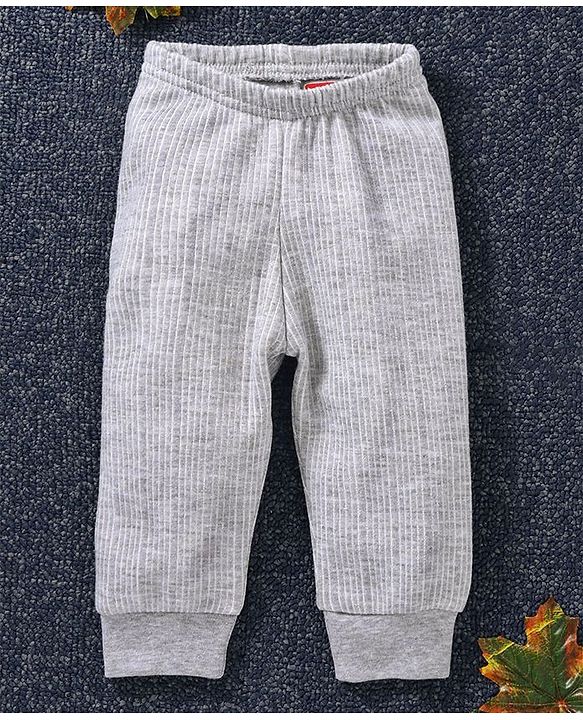 Babyhug Full Length Thermal Leggings - Grey